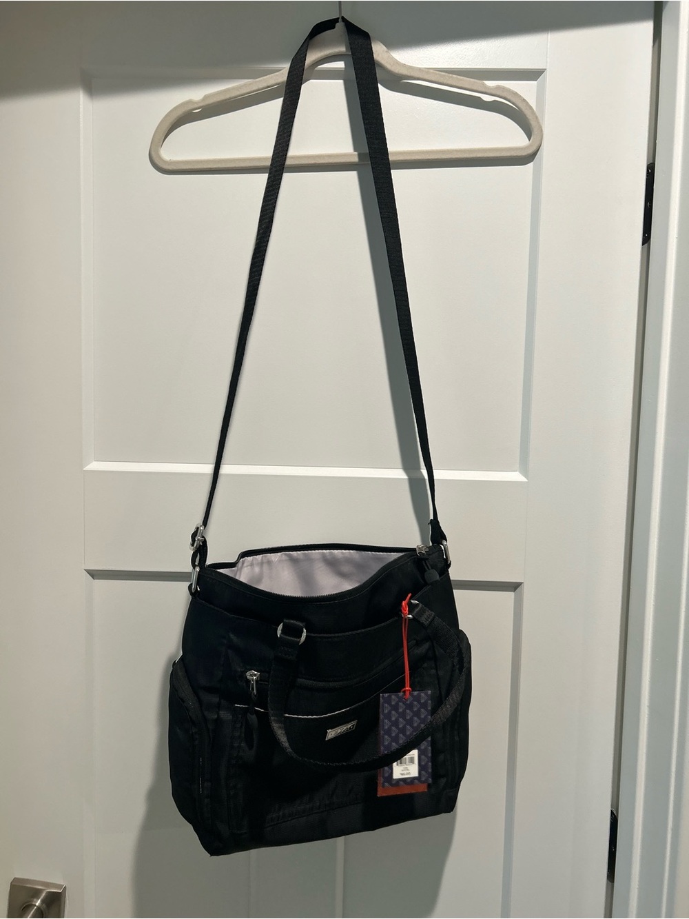 Rosetti Black Shoulder Bag with Adjustable Strap